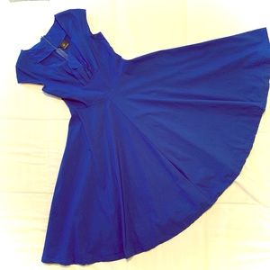 1950s AUDREY HEPBURN VINTAGE SWING DRESS M